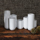 HomArt Luna Ceramic Bud Vase Cluster - Matte White - Set of 4 | Modishstore | Vases
