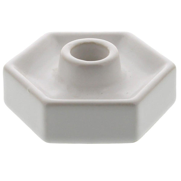 HomArt Hexagon Ceramic Taper Holder - Set of 6 - Feature Image-2