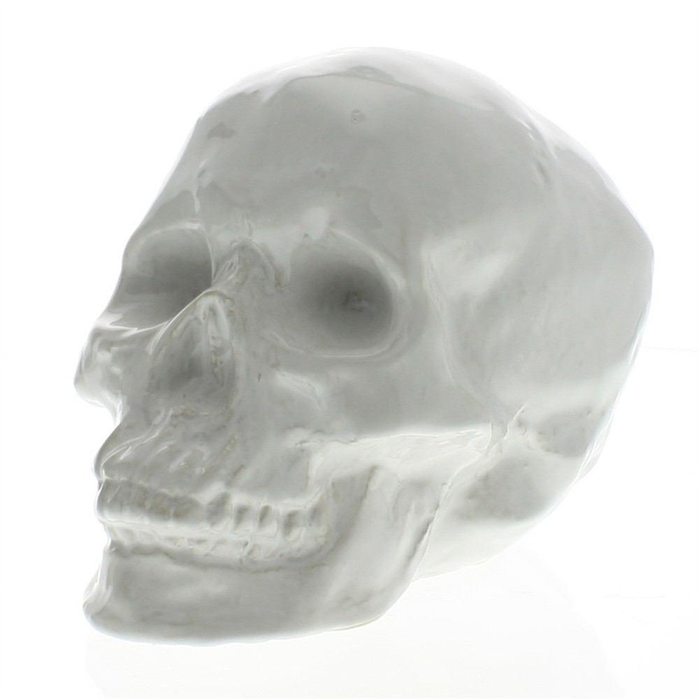 HomArt Ceramic Skull - White - Set of 4-2