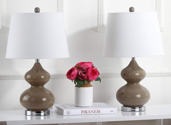 Safavieh Eva Double Gourd Glass Lamp | Table Lamps |  Modishstore  - 7