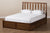baxton studio brannigan modern and contemporary dark grey fabric upholstered walnut finished king size storage platform bed | Modish Furniture Store-22