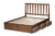 baxton studio brannigan modern and contemporary dark grey fabric upholstered walnut finished king size storage platform bed | Modish Furniture Store-17