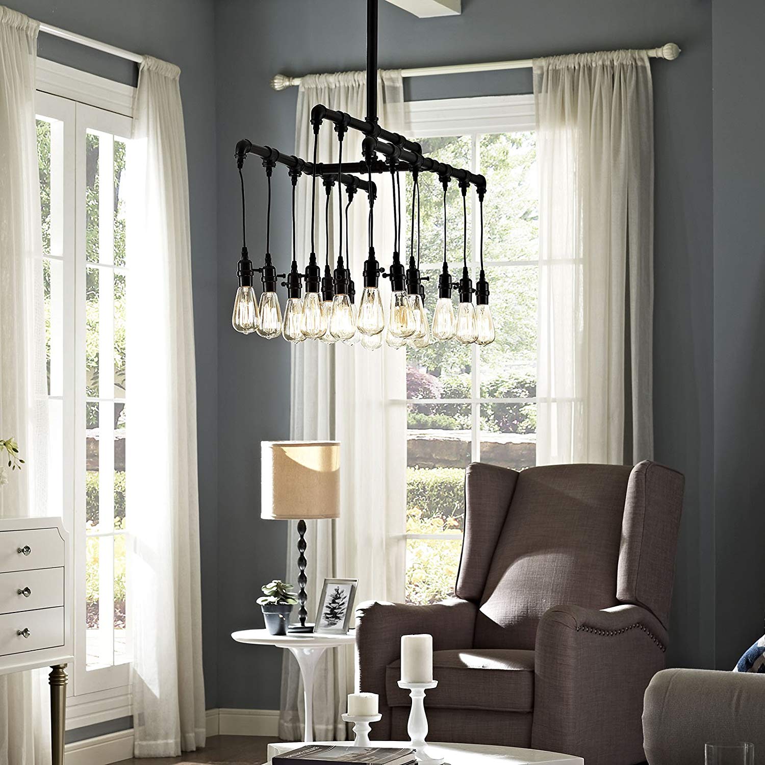Modway Firefly Ceiling Fixture - Brown | Ceiling Lamps | Modishstore-4