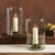 HomArt Recycled Glass Lucia Hurricane with Cup - Clear - Feature Image | Modishstore | Candle Holders
