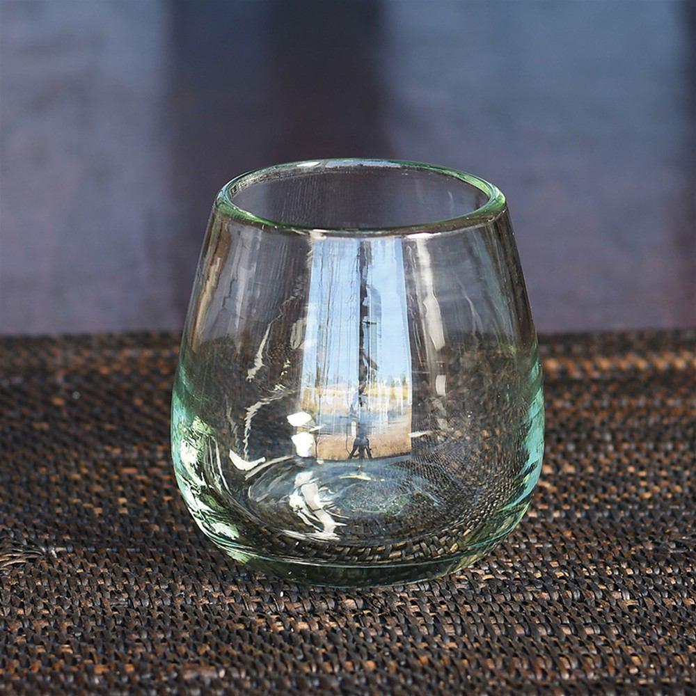 HomArt Cantina Recycled Glass Stemless Wine Glass - Set of 6 | Modishstore | Drinkware