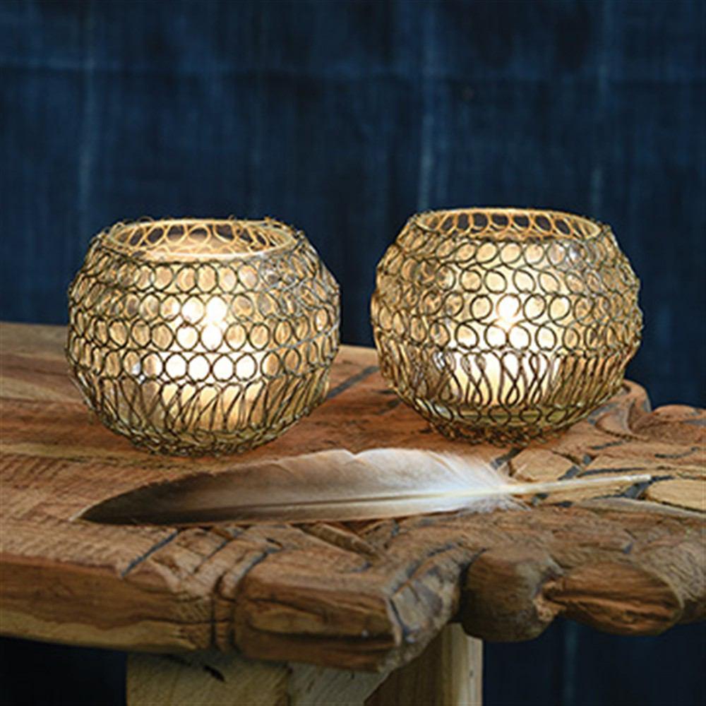 HomArt Twisted Wire Votive - Set of 6-4