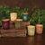 HomArt Crystalized Glass Votive - Set of 6 - Assorted Colors - 6 colors - Assorted-6