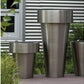 Stainless Steel Flower Pot Planter -Gold Leaf Design Group | Outdoor Planters, Troughs & Cachepots | Modishstore-2
