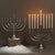 HomArt Menorah Cast Aluminum Candle Holder - Aluminum-3