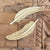 HomArt Cast Metal Feather - Brass - Set of 6 - Feature Image | Modishstore | Sculptures