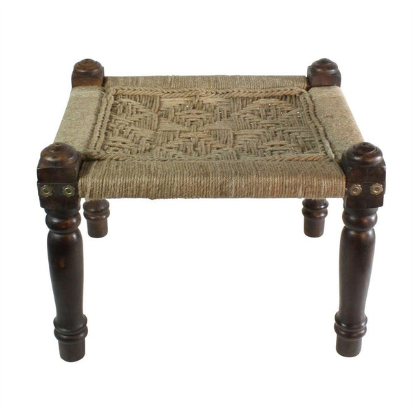 HomArt Adair Woven Jute Stool-4