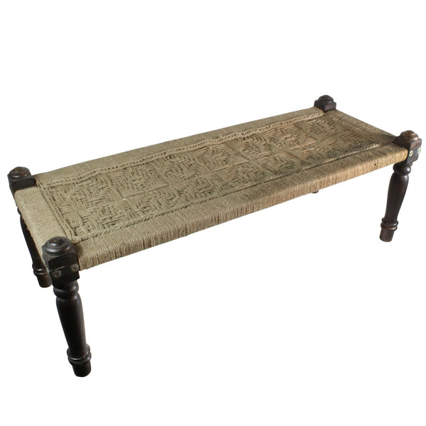 HomArt Adair Woven Jute Bench - Feature Image-2