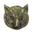 HomArt Fox Cast Metal Dish - Antique Brass - Set of 4-2