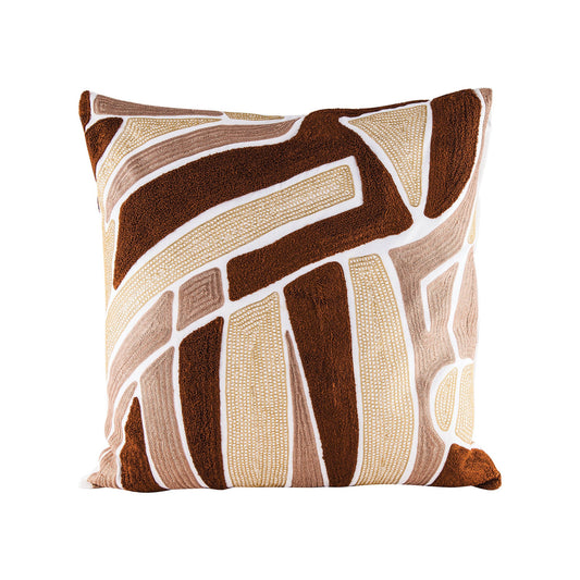 Dimond Home Brown Neutrals Pillow With Goose Down Insert | Modishstore | Pillows