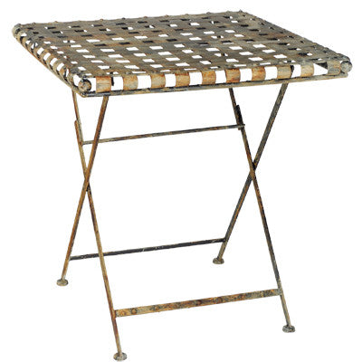 A&B Home Iron Folding Table