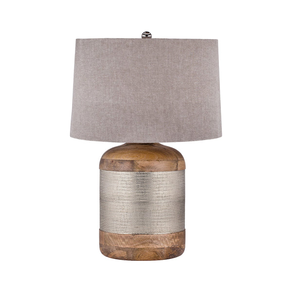 Dimond Lighting German Silver Drum Table Lamp Table Lamps, Dimond Lighting, - Modish Store