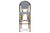 baxton studio ilene classic french indoor and outdoor white and blue bamboo style stackable bistro bar stool | Modish Furniture Store-3
