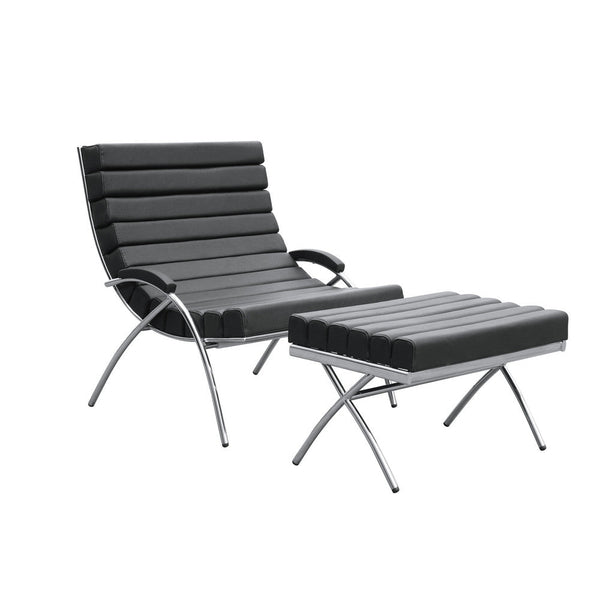 Fine Mod Imports Classic Chair & Ottoman | Lounge Chairs | Modishstore-2