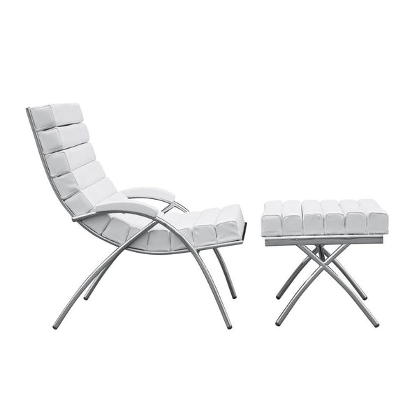 Fine Mod Imports Classic Chair & Ottoman | Lounge Chairs | Modishstore-9