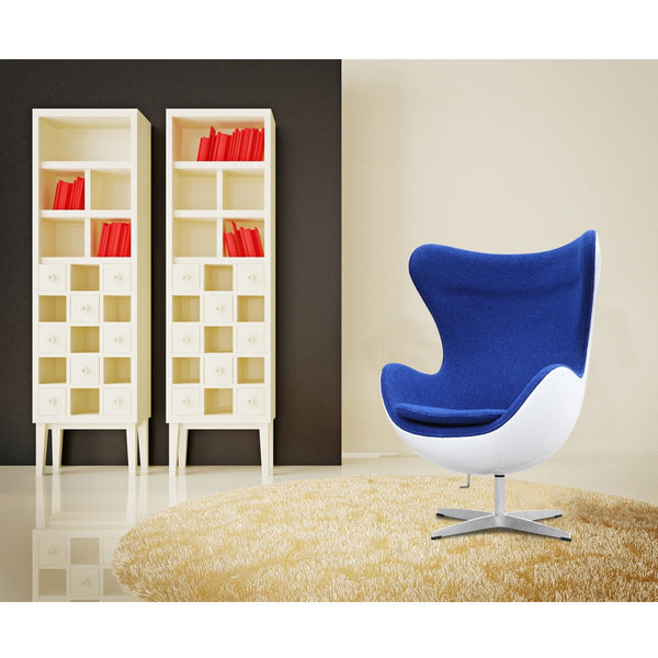 Fine Mod Imports Fiesta Fiberglass Chair In Wool | Accent Chairs | Modishstore