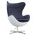 Fine Mod Imports Fiesta Fiberglass Chair In Wool | Accent Chairs | Modishstore-4