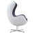Fine Mod Imports Fiesta Fiberglass Chair In Wool | Accent Chairs | Modishstore-13