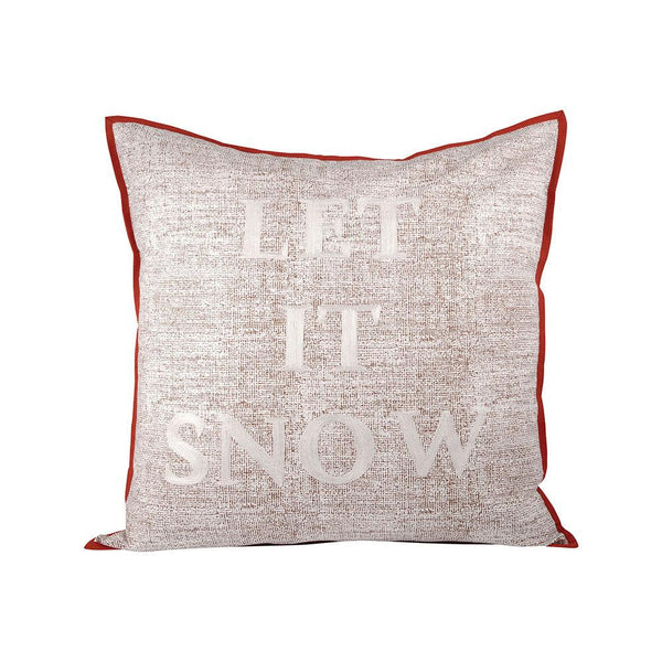 Pomeroy Let It Snow Pillow 24 x 24-Inch | Modishstore | Pillows