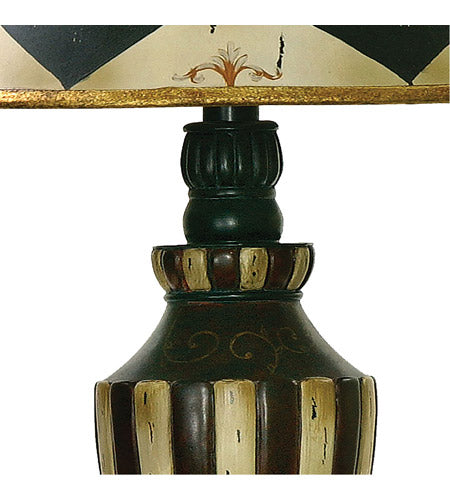 Dimond Lighting Harlequin & Stripe Urn Table Lamp Table Lamps, Dimond Lighting, - Modish Store