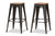 baxton studio henri vintage rustic industrial style tolix inspired bamboo and gun metal finished steel stackable bar stool set | Modish Furniture Store-2