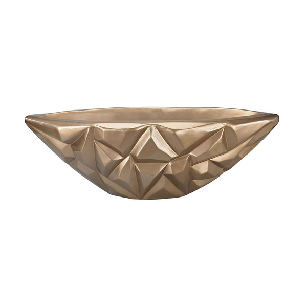 Dimond Home Qattara Bowl In Champagne Gold | Modishstore | Decorative Bowls