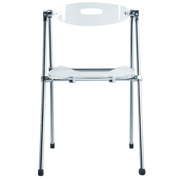 Fine Mod Imports Acrylic Folding Chair | Accent Chairs | Modishstore-2