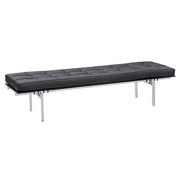 Fine Mod Imports Pika 3 Seater Bench In Genuine Leather | Stools & Benches | Modishstore-2
