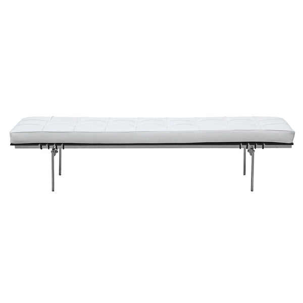 Fine Mod Imports Pika 3 Seater Bench In Genuine Leather | Stools & Benches | Modishstore-6