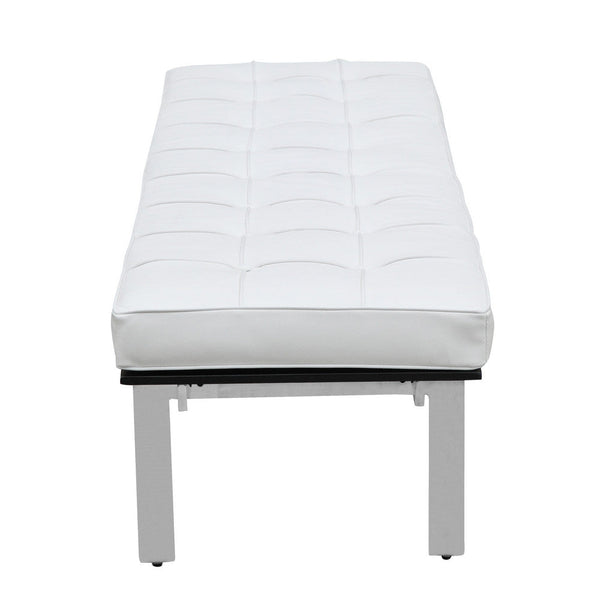 Fine Mod Imports Pika 3 Seater Bench In Genuine Leather | Stools & Benches | Modishstore-7