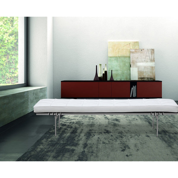 Fine Mod Imports Pika 3 Seater Bench In Genuine Leather | Stools & Benches | Modishstore-8