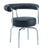 Fine Mod Imports LC7 Swivel Armchair in Black Leather | Armchairs | Modishstore-2