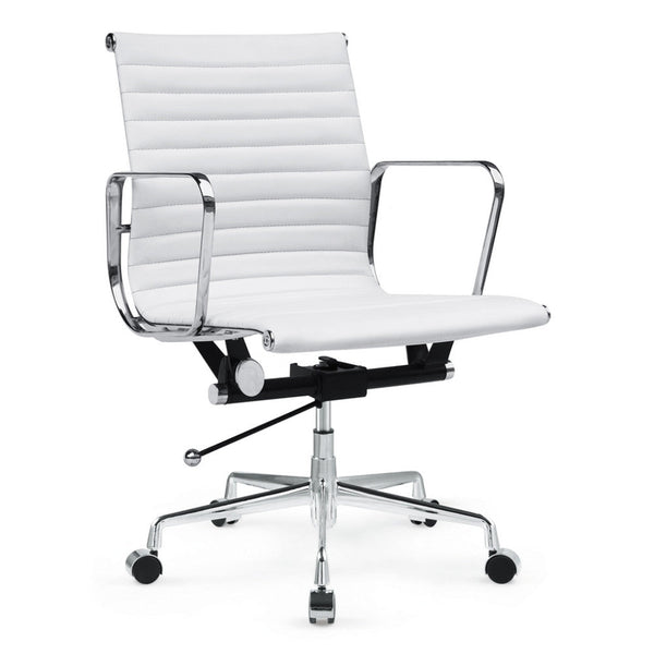 Fine Mod Imports Togo Mid Back Leather Office Chair | Office Chairs | Modishstore-3