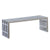 Fine Mod Imports Zeta Stainless Steel Bench Long | Stools & Benches | Modishstore