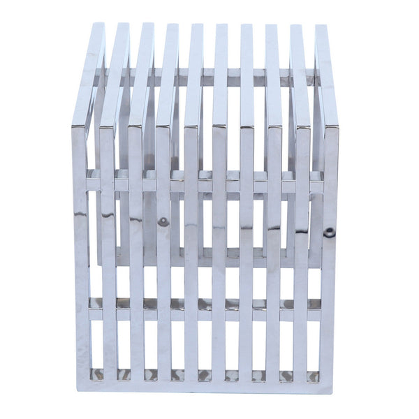 Fine Mod Imports Zeta Stainless Steel Bench Long | Stools & Benches | Modishstore-3