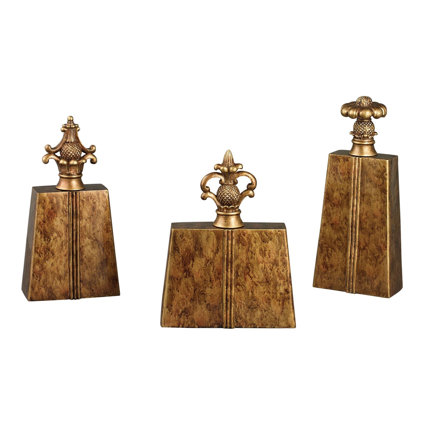 ELK Lighting Set Of 3 Chestnut Finials Sculptures, ELK Lighting, - Modish Store | Modishstore | Sculptures