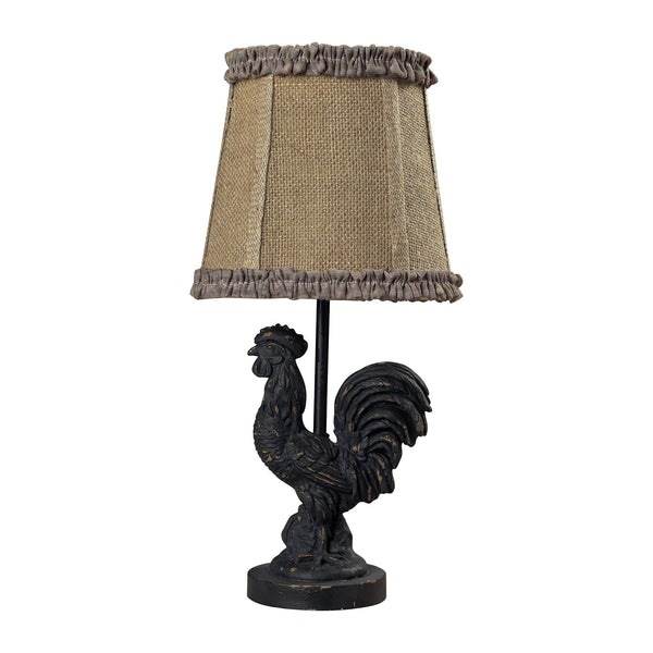 Dimond Lighting Braysford Mini Rooster Lamp in Black | Modishstore | Table Lamps