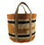 HomArt Woven Jute Storage Tote - Orange & Black-2