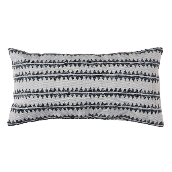HomArt Block Print Lumbar Pillow - 12x24 - Sawtooth Stripe-2