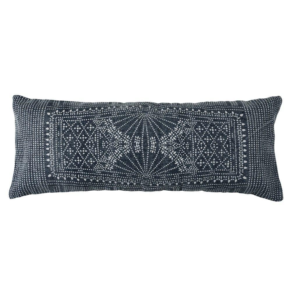 HomArt Indigo Batik Lumbar Pillow - Indigo Batik - Set of 2 - Feature Image-2