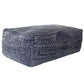 HomArt Indigo Batik Pouf, Rectangle - Indigo Batik | Modishstore | Poufs