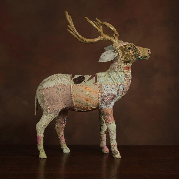 HomArt Bavarian Forest Stag Standing - Beige Sari-7
