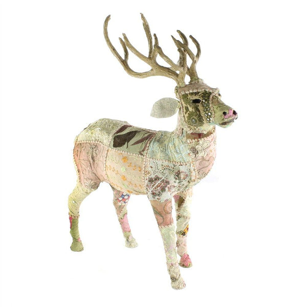 HomArt Bavarian Forest Stag Standing - Beige Sari - Feature Image-2