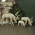 HomArt Scandinavian Stag Grazing - Embroidered White - Set of 2-7