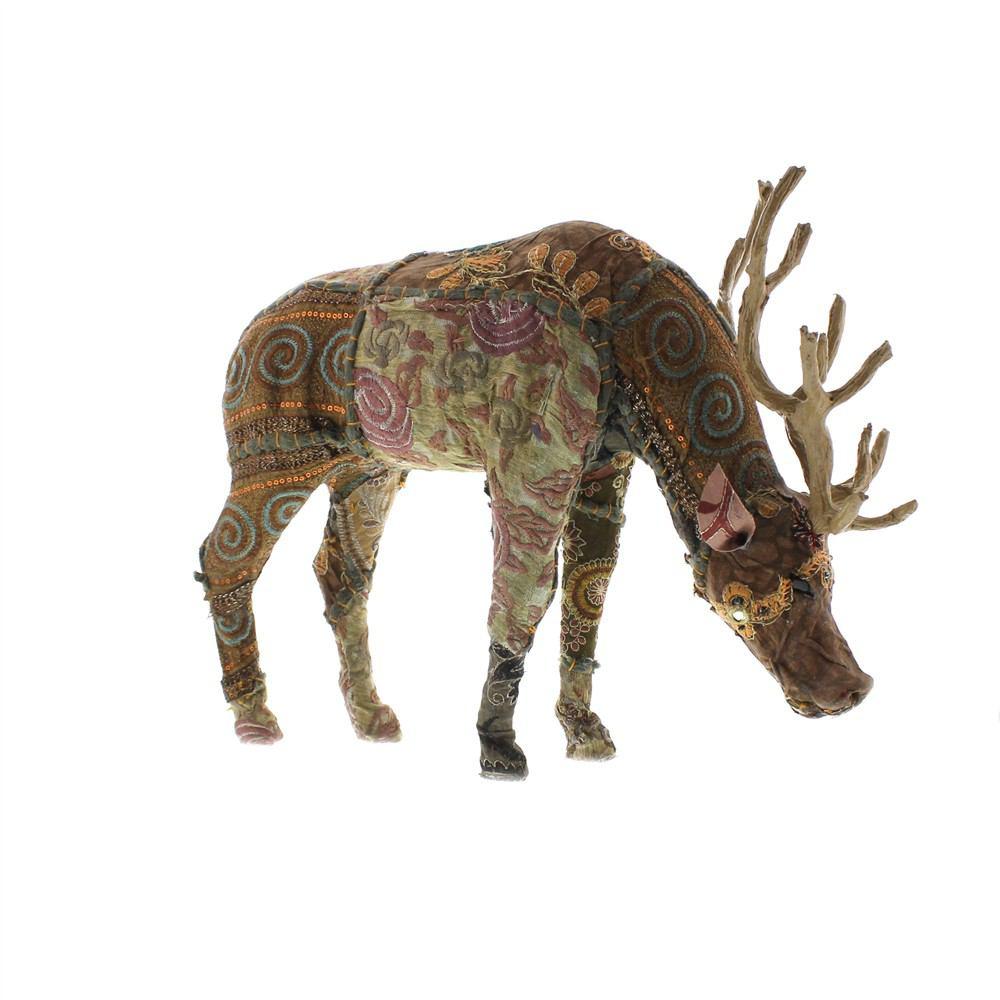 HomArt Bavarian Forest Stag Grazing - Large - Deep Brown-6