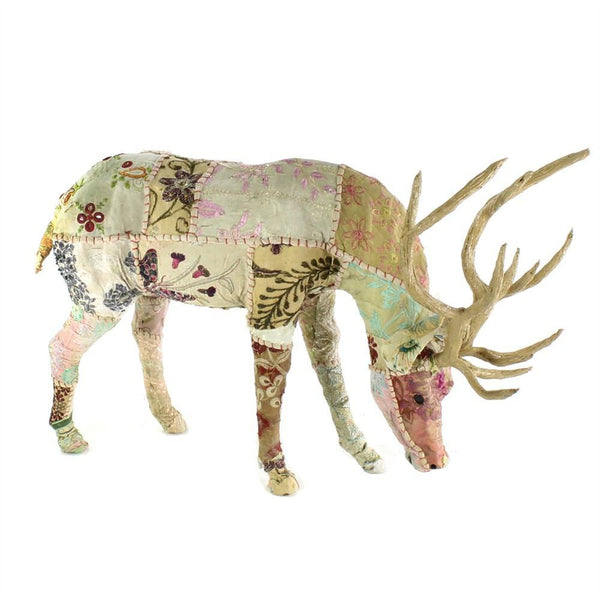 HomArt Bavarian Forest Stag Grazing - Beige Sari - Feature Image-2